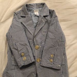 Carters toddler boys seersucker blazer